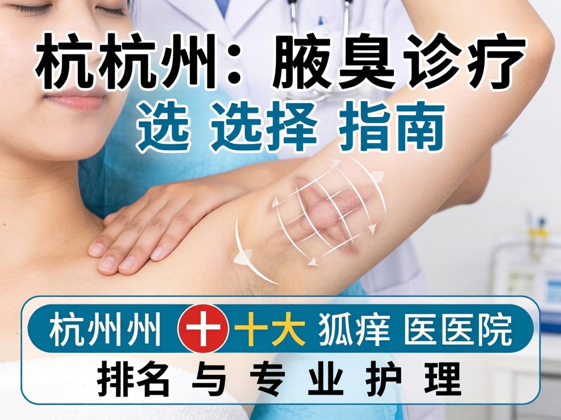 杭州腋臭诊疗选择指南，解析杭州十大狐臭医院排名与专业护理
