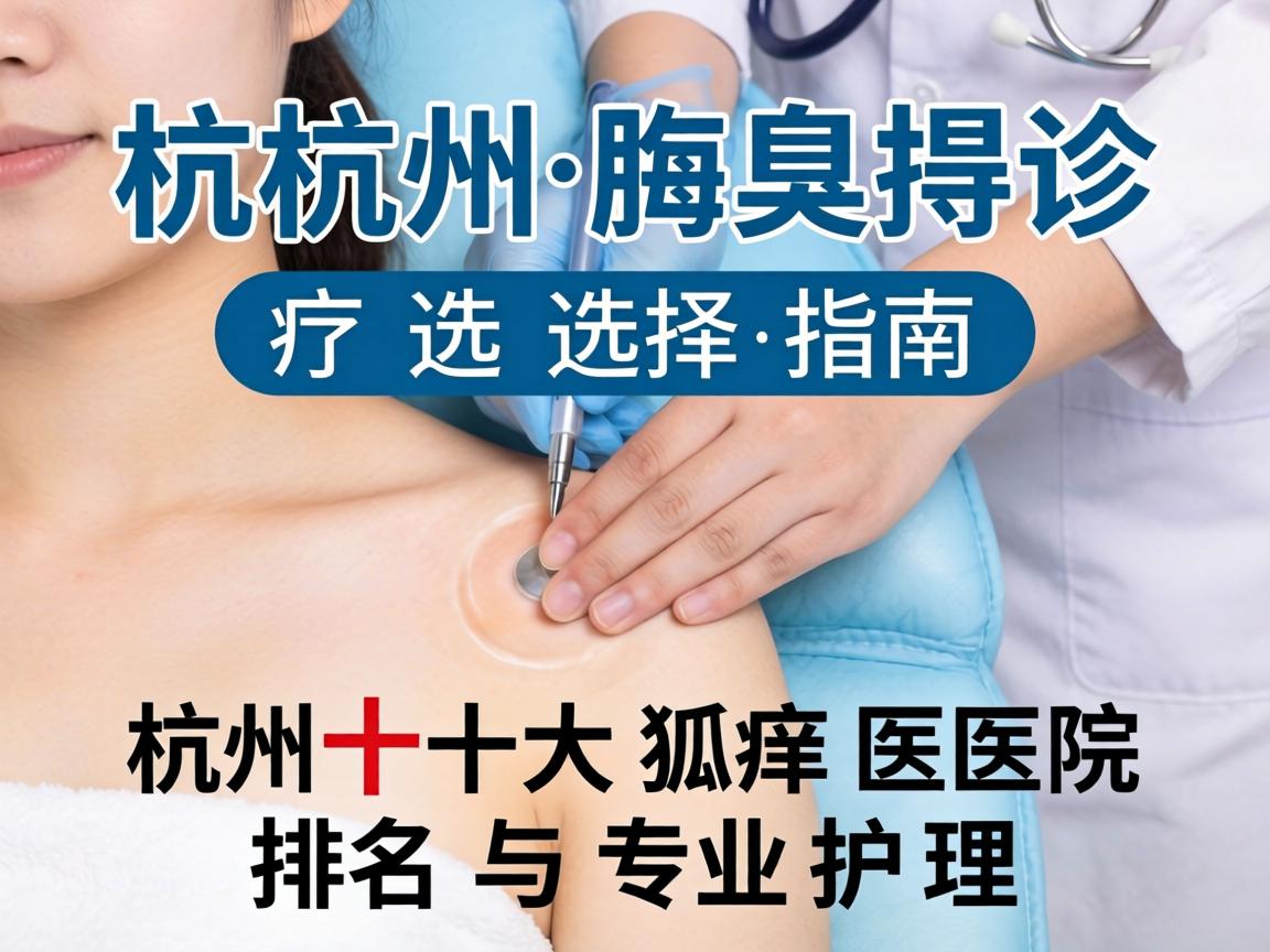 杭州腋臭诊疗选择指南，解析杭州十大狐臭医院排名与专业护理