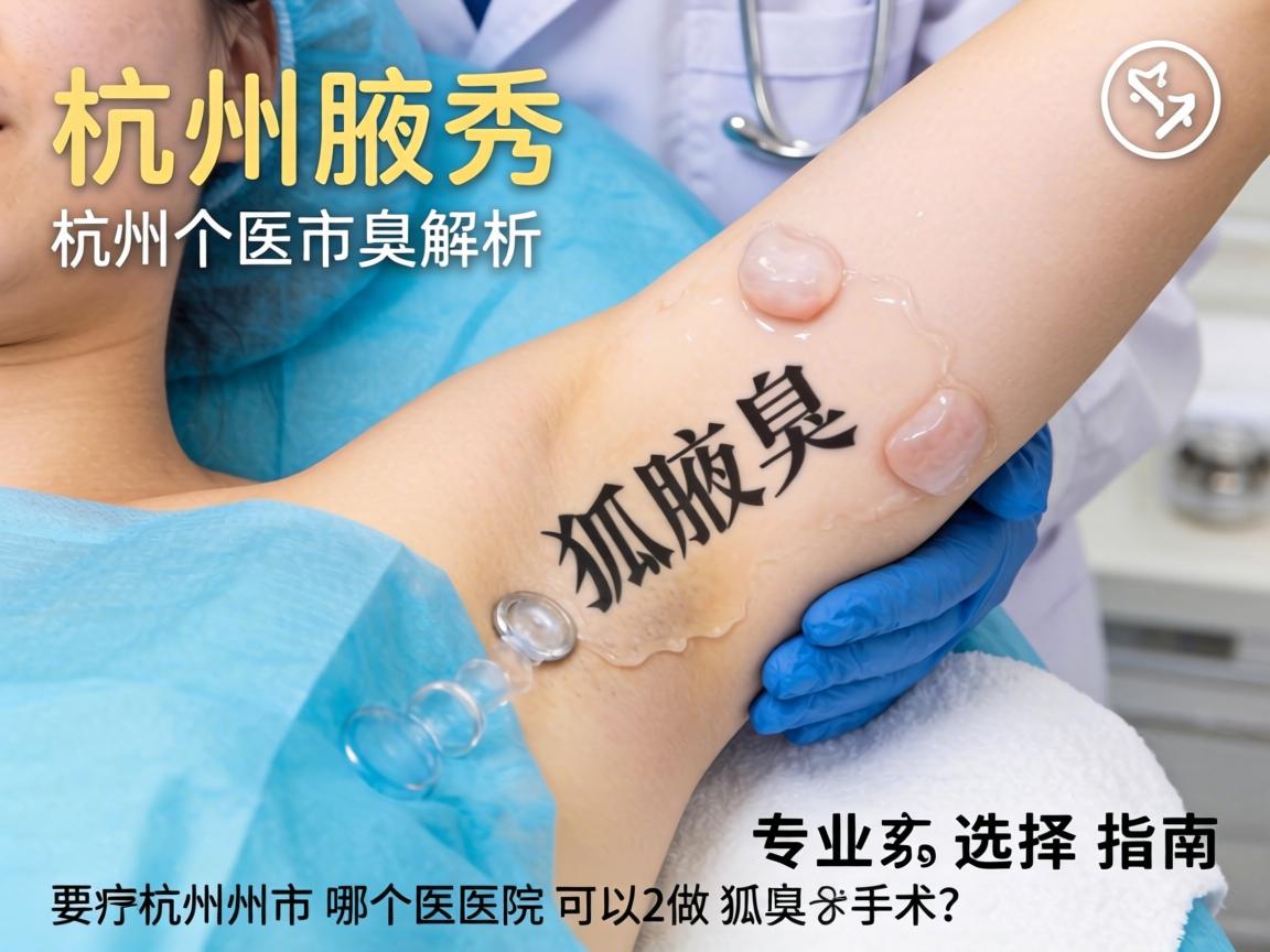 杭州腋秀解析，杭州市哪个医院可以做狐臭手术？专业选择指南