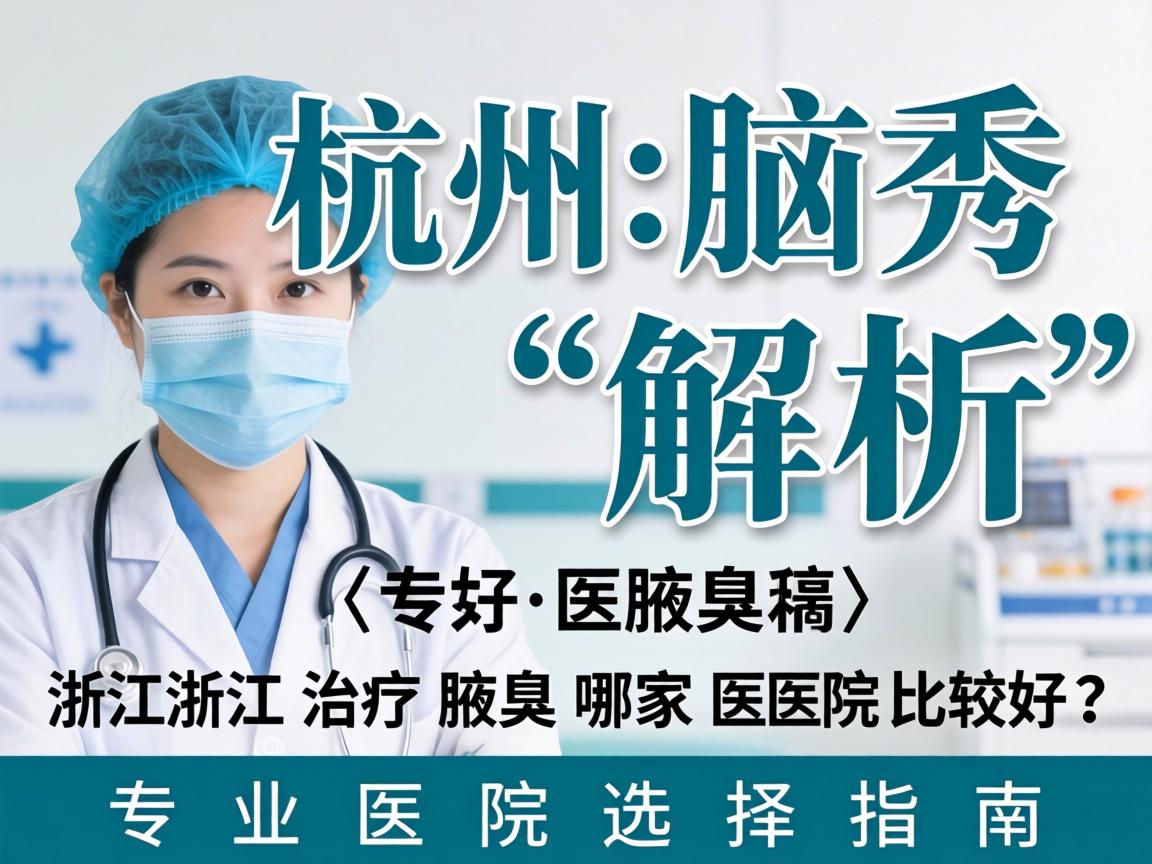 杭州腋秀解析，浙江治疗腋臭哪家医院比较好？专业医院选择指南