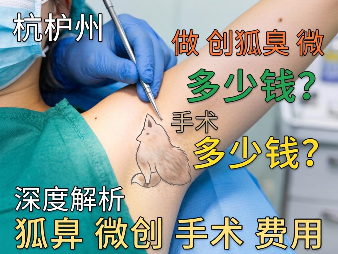 杭州做狐臭微创手术多少钱？深度解析狐臭微创手术费用