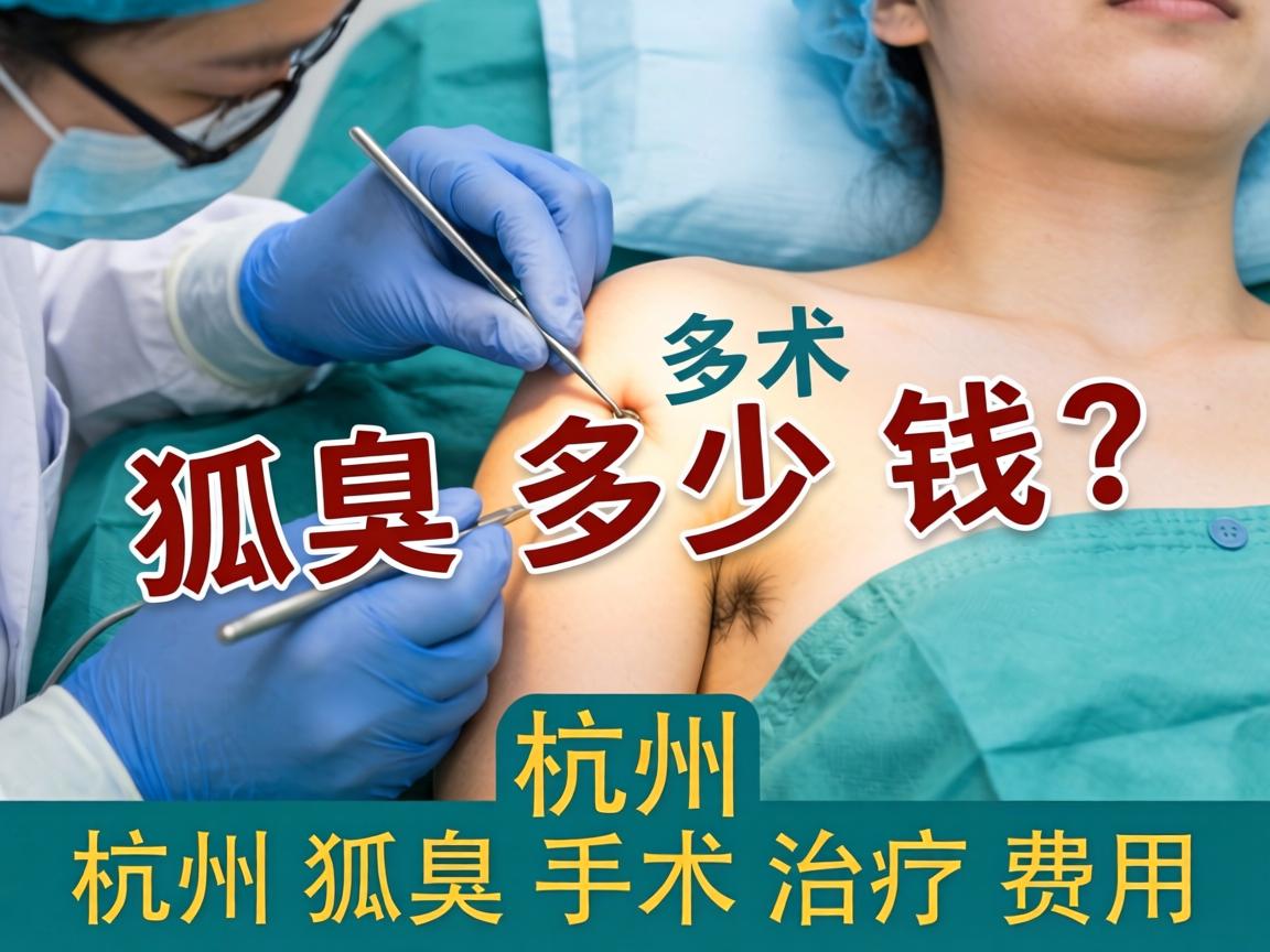 杭州狐臭手术多少钱？详解杭州狐臭手术治疗费用