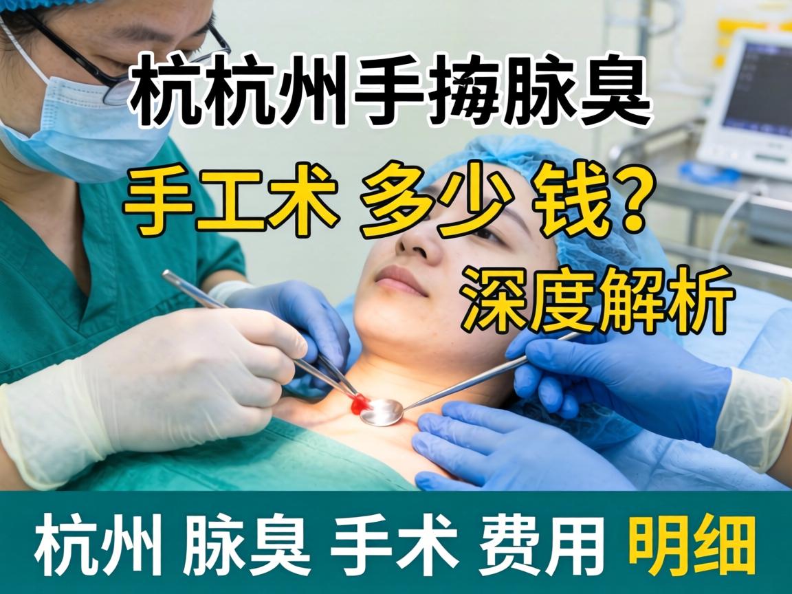 杭州腋臭手术多少钱？深度解析杭州腋臭手术费用明细