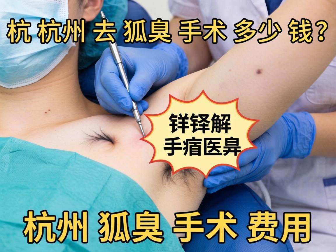 杭州去狐臭手术多少钱？详解杭州狐臭手术费用