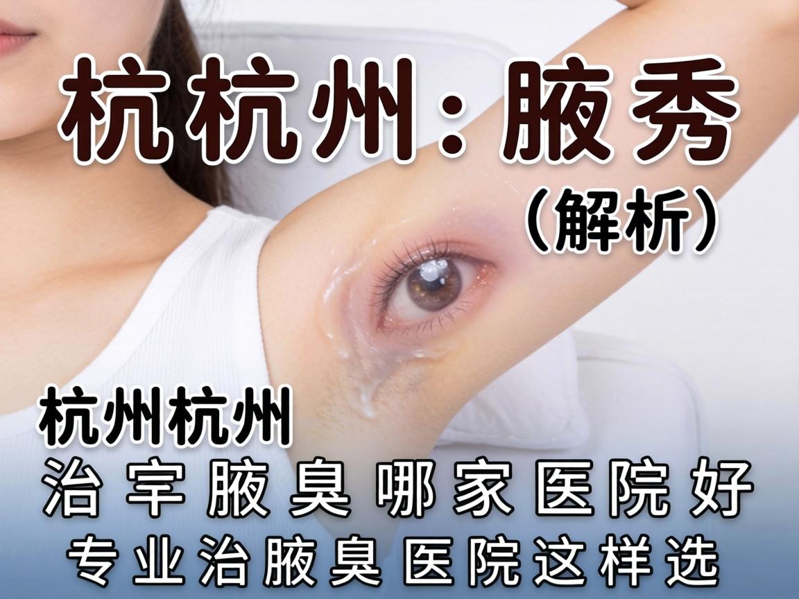 杭州腋秀解析，杭州治腋臭哪家医院好，专业治腋臭医院这样选
