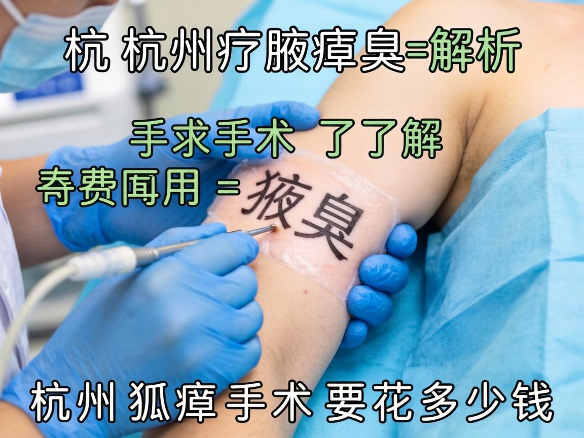 杭州腋臭手术费用解析，了解杭州狐臭手术要花多少钱