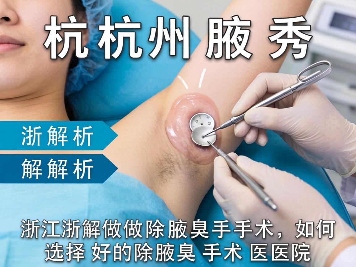 杭州腋秀解析,在浙江做除腋臭手术,如何选择好的除腋臭手术医院 杭州腋秀解析,在浙江做除腋臭手术,如何选择好的除腋臭手术医院