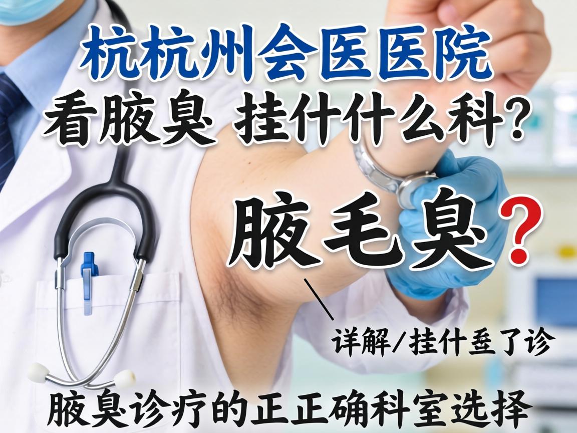 杭州医院看腋臭挂什么科?详解腋臭诊疗的正确科室选择 杭州医院看腋臭挂什么科?详解腋臭诊疗的正确科室选择