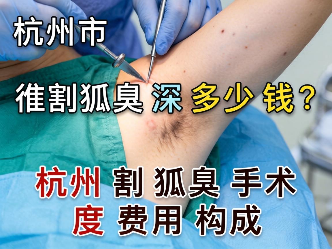 杭州割狐臭手术多少钱？深度解析杭州割狐臭手术费用构成