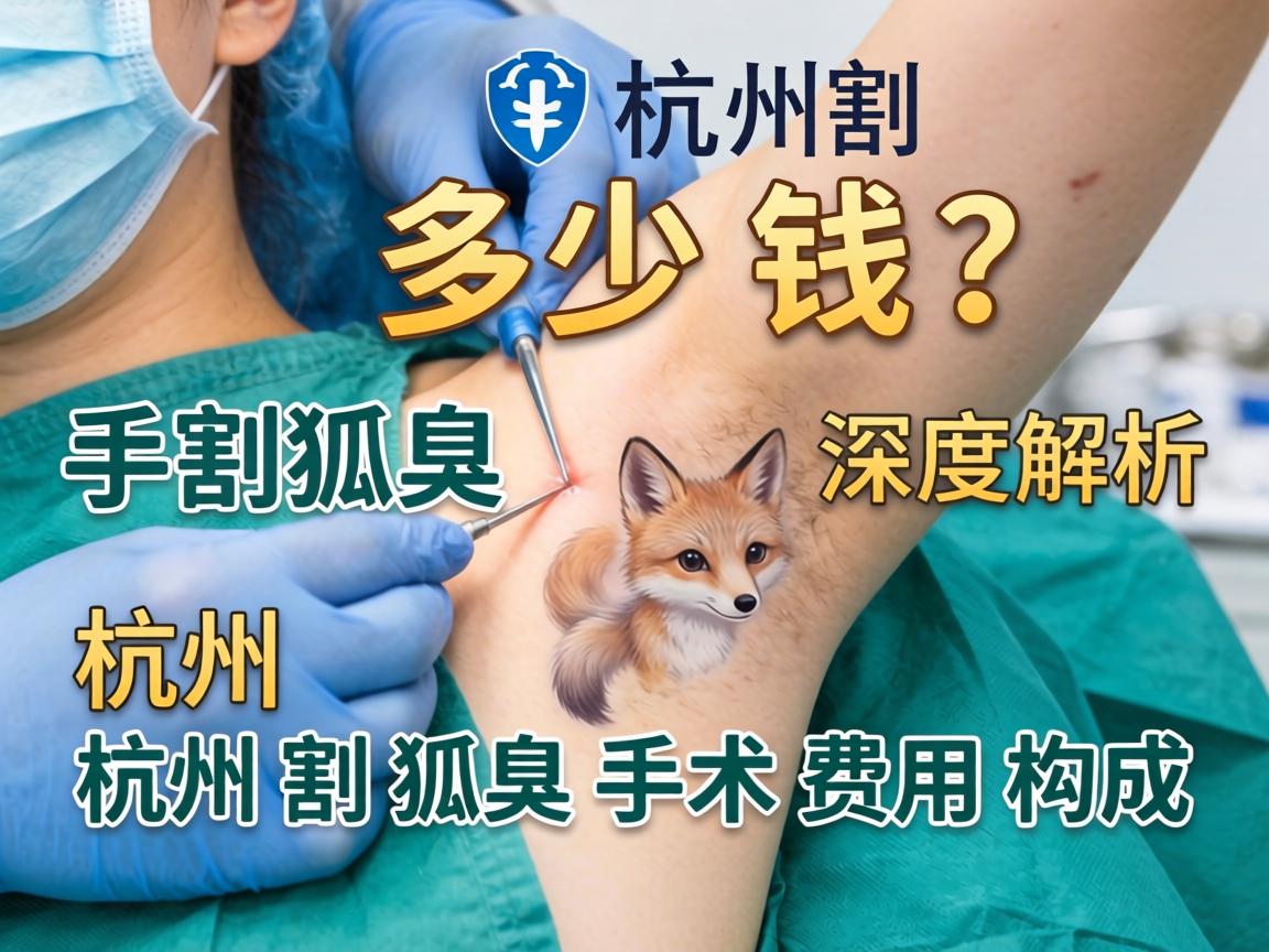 杭州割狐臭手术多少钱？深度解析杭州割狐臭手术费用构成