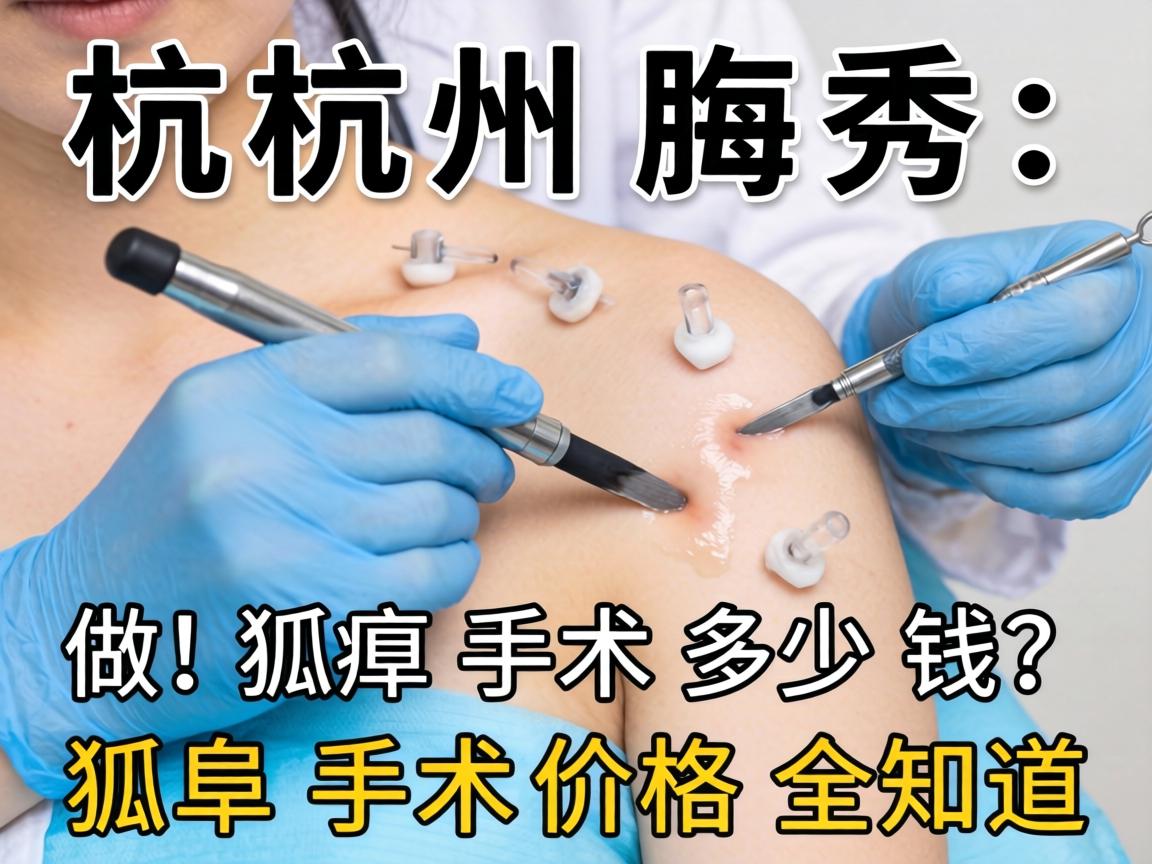 杭州腋秀解析，杭州做狐臭手术多少钱？狐臭手术价格全知道