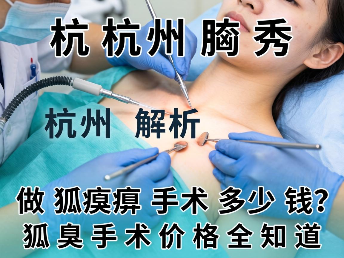 杭州腋秀解析，杭州做狐臭手术多少钱？狐臭手术价格全知道
