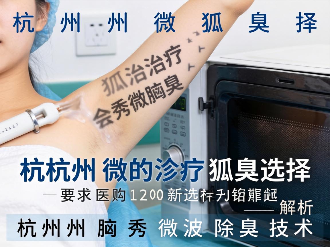 杭州微波治疗狐臭新选择，解析杭州腋秀微波除臭技术