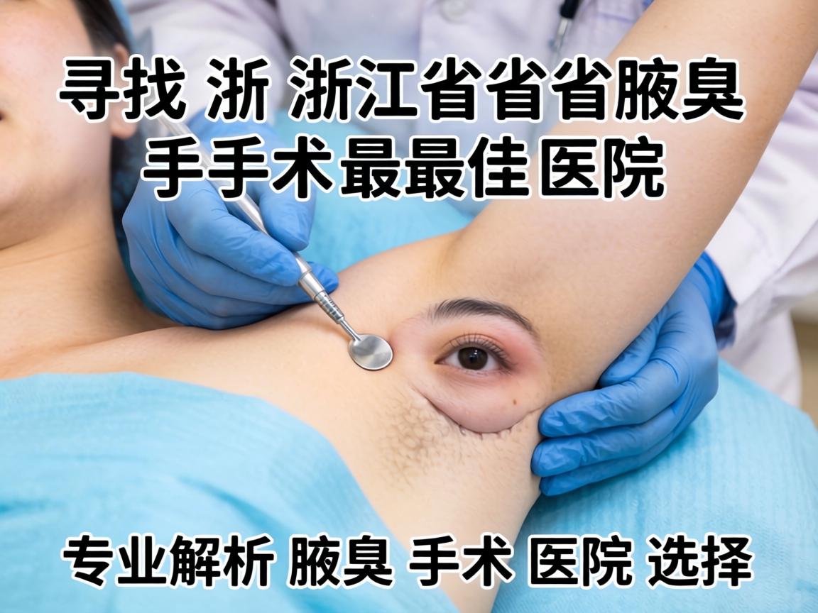 寻找浙江省腋臭手术最佳医院，专业解析腋臭手术医院选择