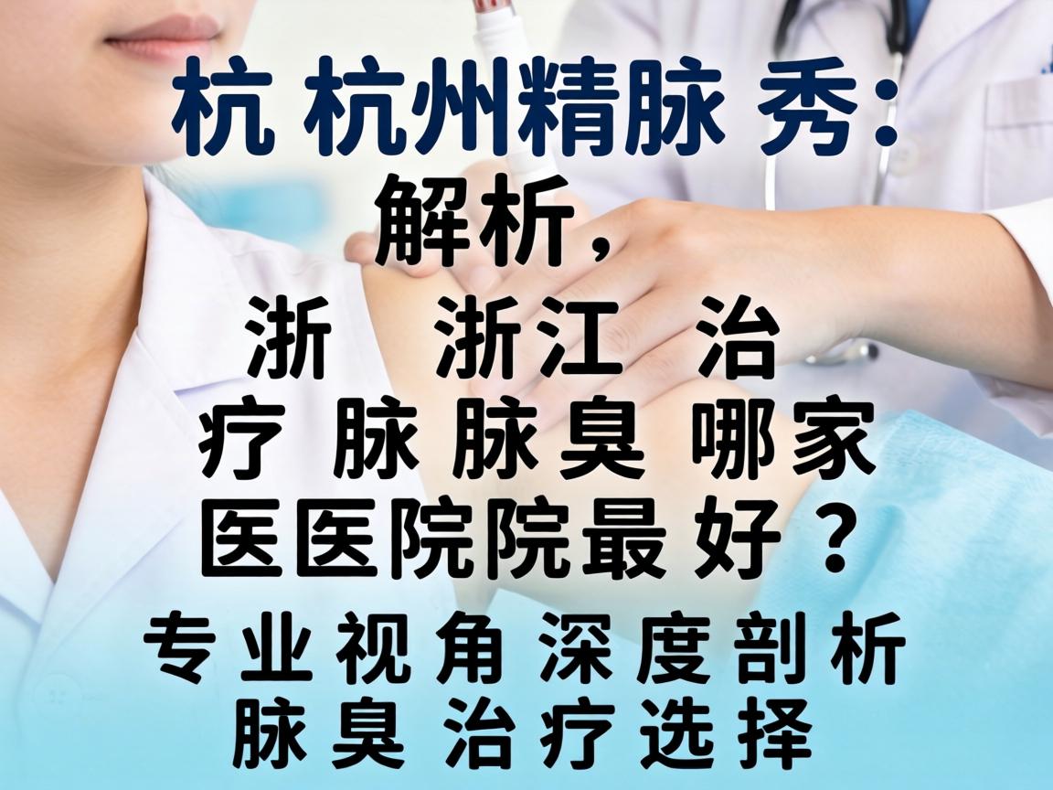 杭州腋秀解析，浙江治疗腋臭哪家医院最好？专业视角深度剖析腋臭治疗选择