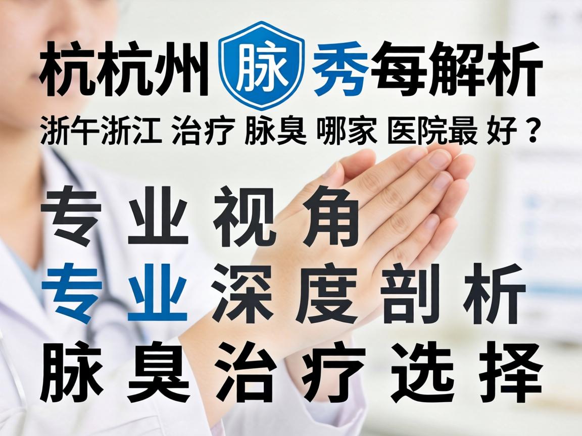杭州腋秀解析，浙江治疗腋臭哪家医院最好？专业视角深度剖析腋臭治疗选择