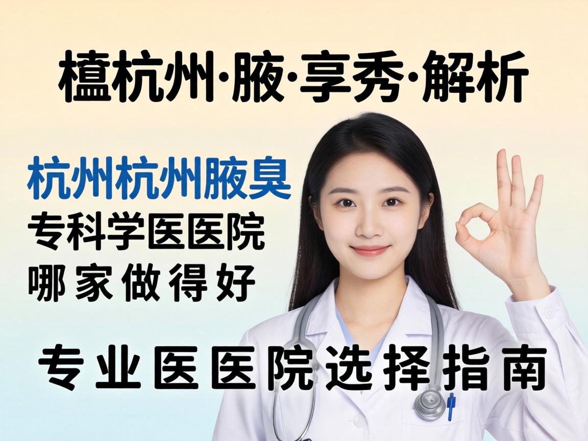 杭州腋秀解析,杭州腋臭专科医院哪家做得好,专业医院选择指南 杭州腋秀解析,杭州腋臭专科医院哪家做得好,专业医院选择指南