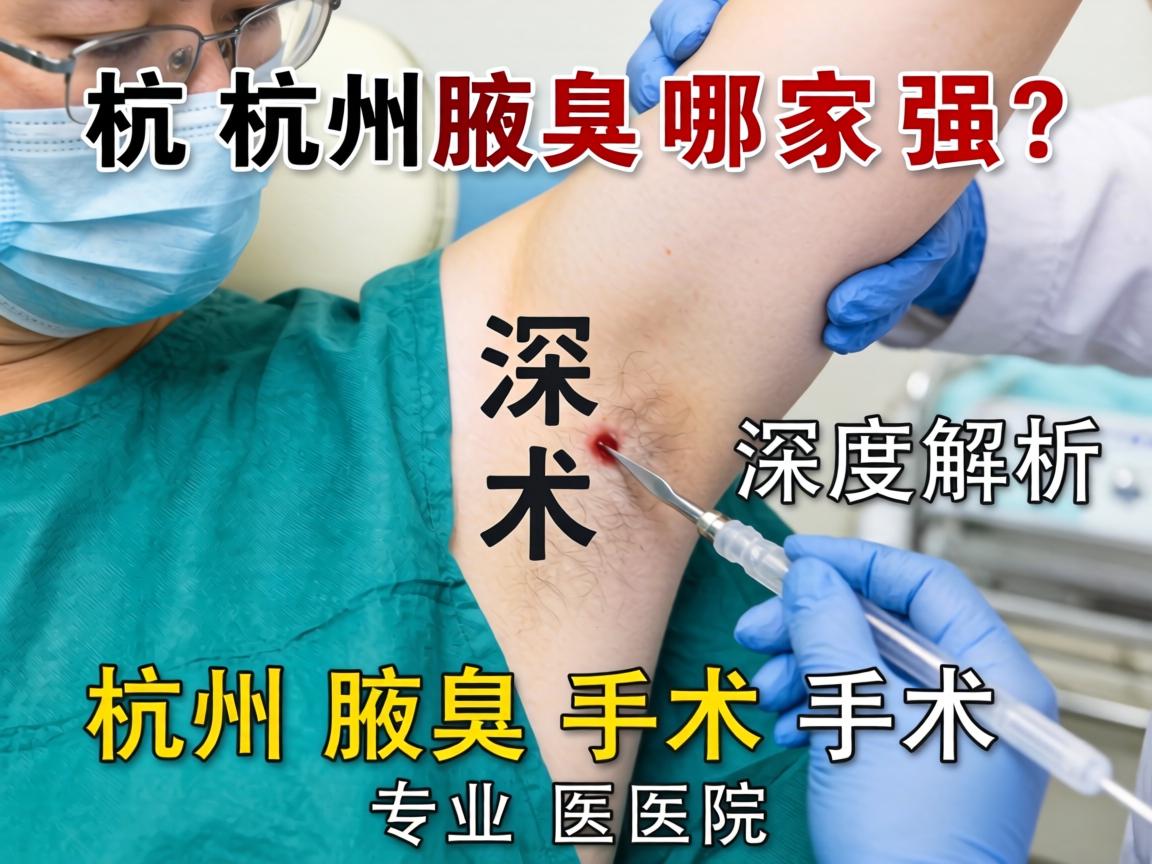 杭州腋臭手术哪家强？深度解析杭州腋臭手术专业医院