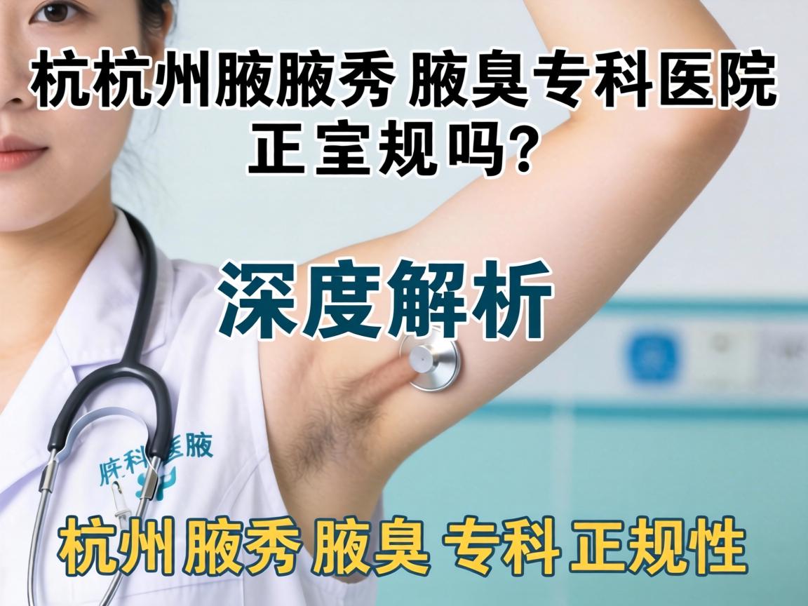 杭州腋秀腋臭专科医院正规吗?深度解析杭州腋秀腋臭专科正规性 杭州腋秀腋臭专科医院正规吗?深度解析杭州腋秀腋臭专科正规性