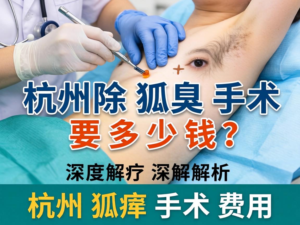 杭州除狐臭手术要多少钱？深度解析杭州狐臭手术费用