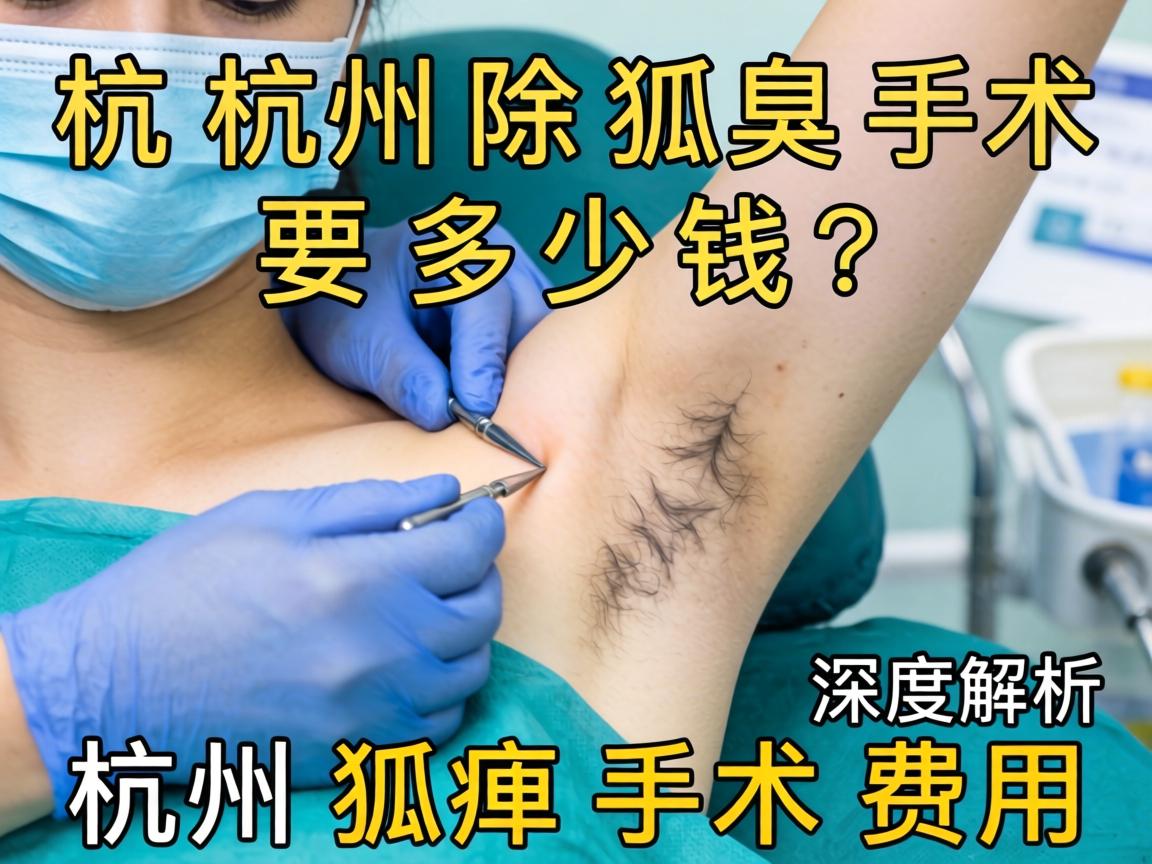 杭州除狐臭手术要多少钱？深度解析杭州狐臭手术费用