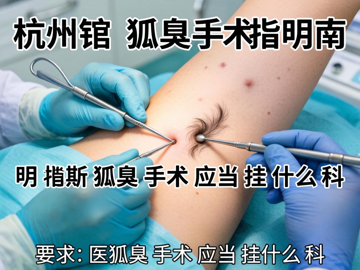 杭州狐臭手术指南，明晰狐臭手术应当挂什么科