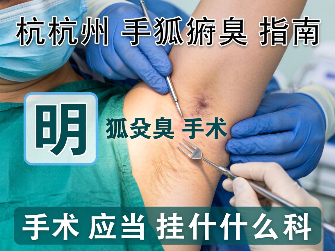 杭州狐臭手术指南，明晰狐臭手术应当挂什么科