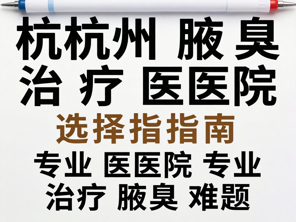杭州腋臭治疗医院选择指南,专业医院专业治疗腋臭难题 杭州腋臭治疗医院选择指南,专业医院专业治疗腋臭难题