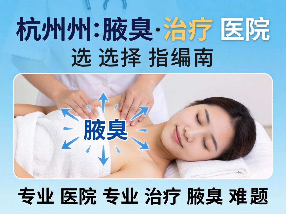 杭州腋臭治疗医院选择指南,专业医院专业治疗腋臭难题 杭州腋臭治疗医院选择指南,专业医院专业治疗腋臭难题