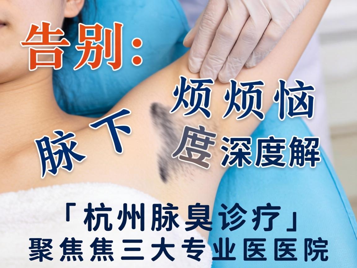 告别腋下烦恼,深度解析杭州腋臭诊疗,聚焦三大专业医院 告别腋下烦恼,深度解析杭州腋臭诊疗,聚焦三大专业医院