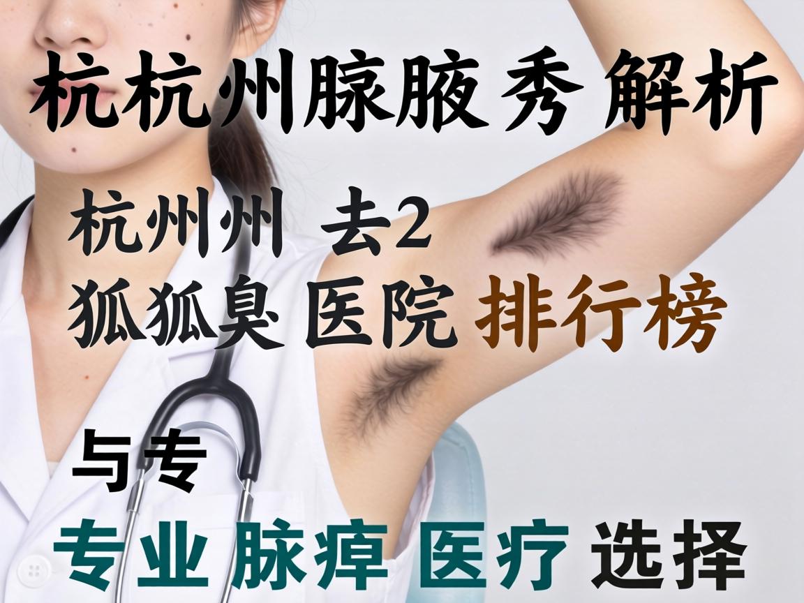 杭州腋秀解析,杭州去狐臭医院排行榜与专业腋臭医疗选择 杭州腋秀解析,杭州去狐臭医院排行榜与专业腋臭医疗选择