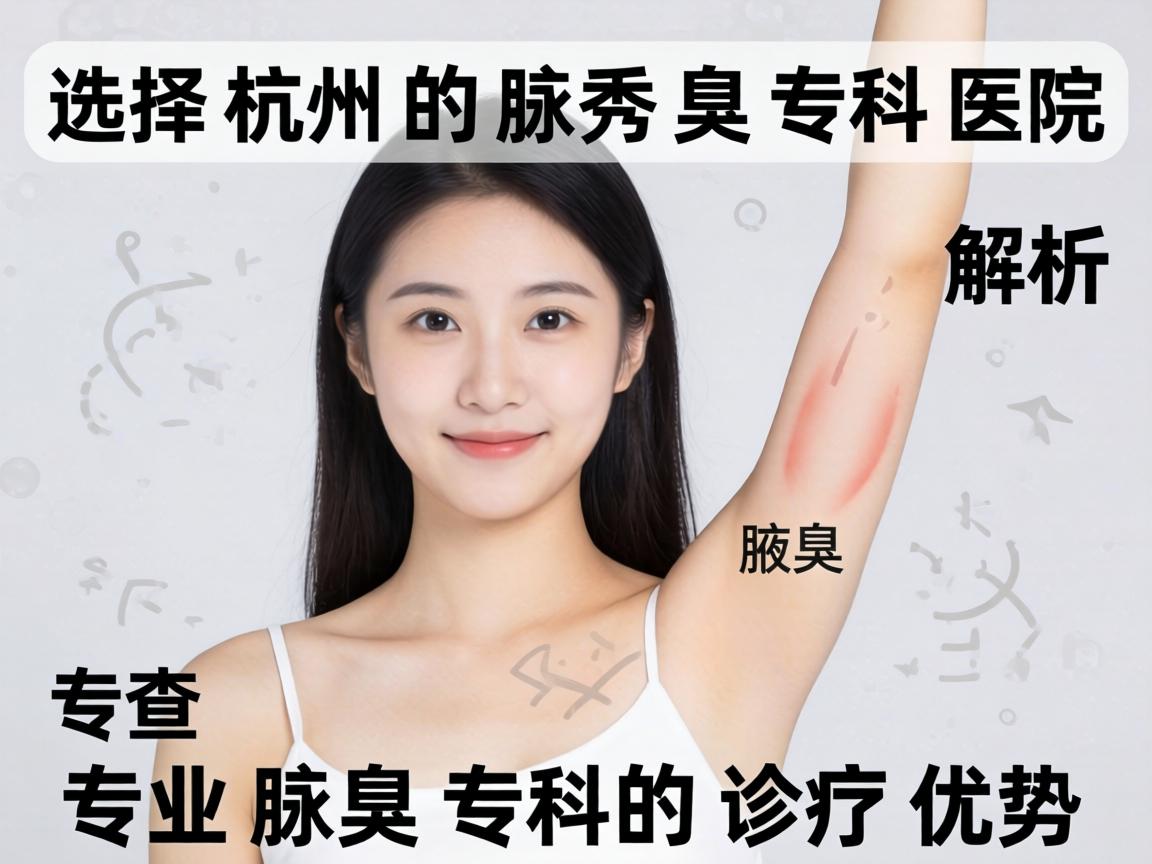 选择杭州腋秀腋臭专科医院，解析专业腋臭专科的诊疗优势