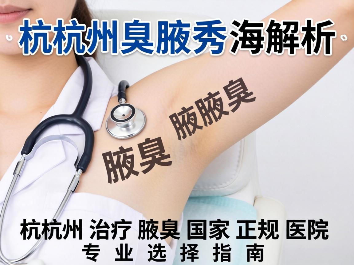 杭州腋秀解析，杭州治疗腋臭国家正规医院的专业选择指南