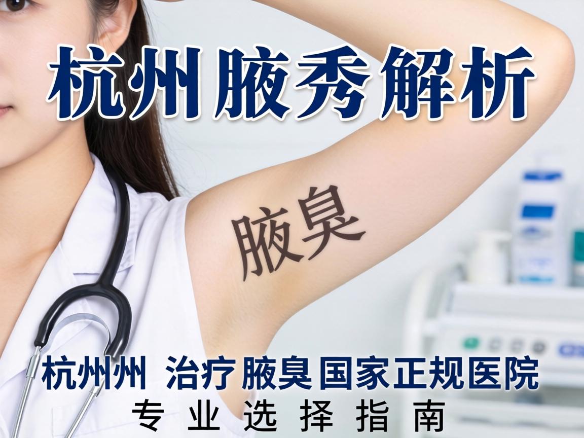 杭州腋秀解析，杭州治疗腋臭国家正规医院的专业选择指南