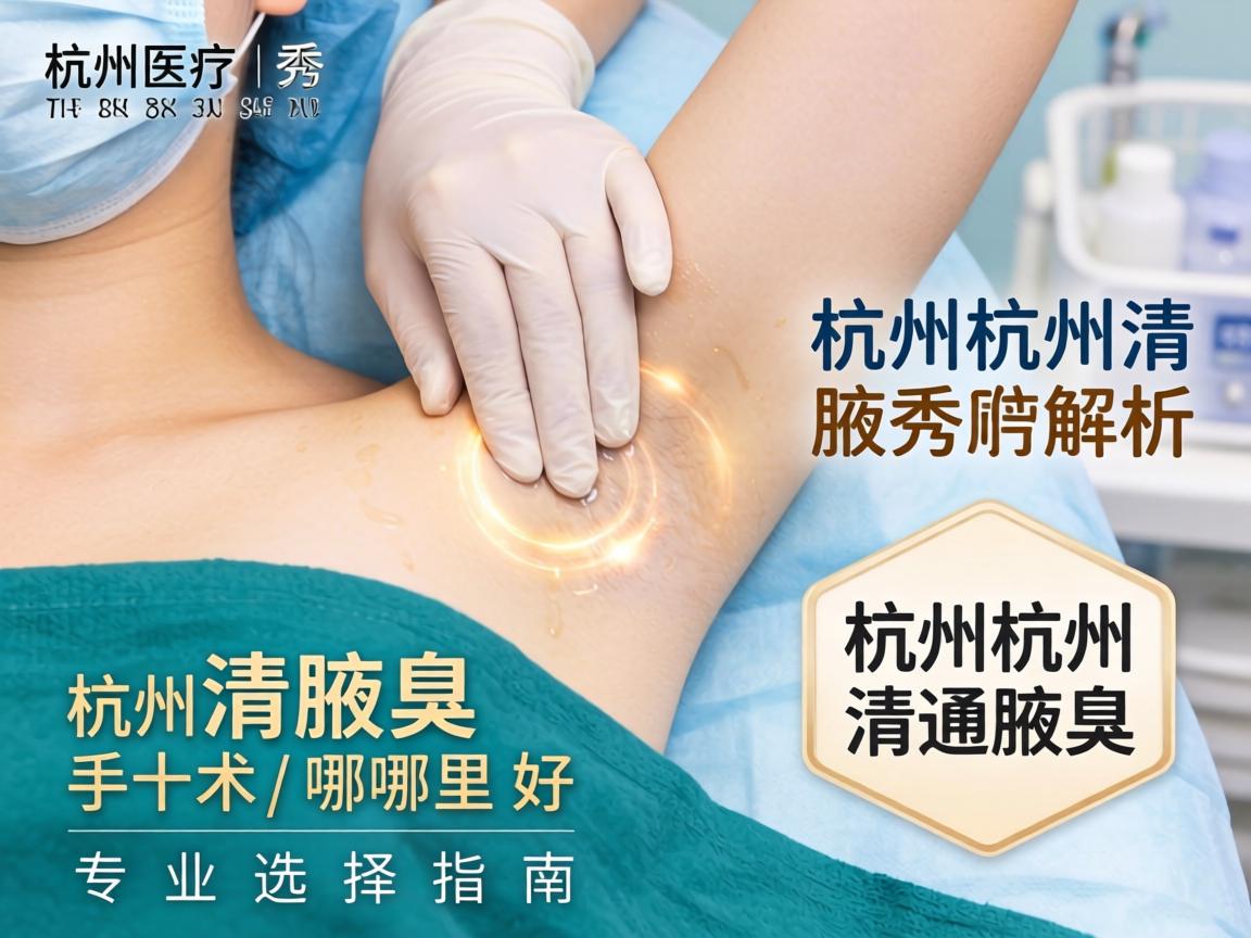 杭州腋秀解析，杭州清腋臭手术哪里好，专业选择指南