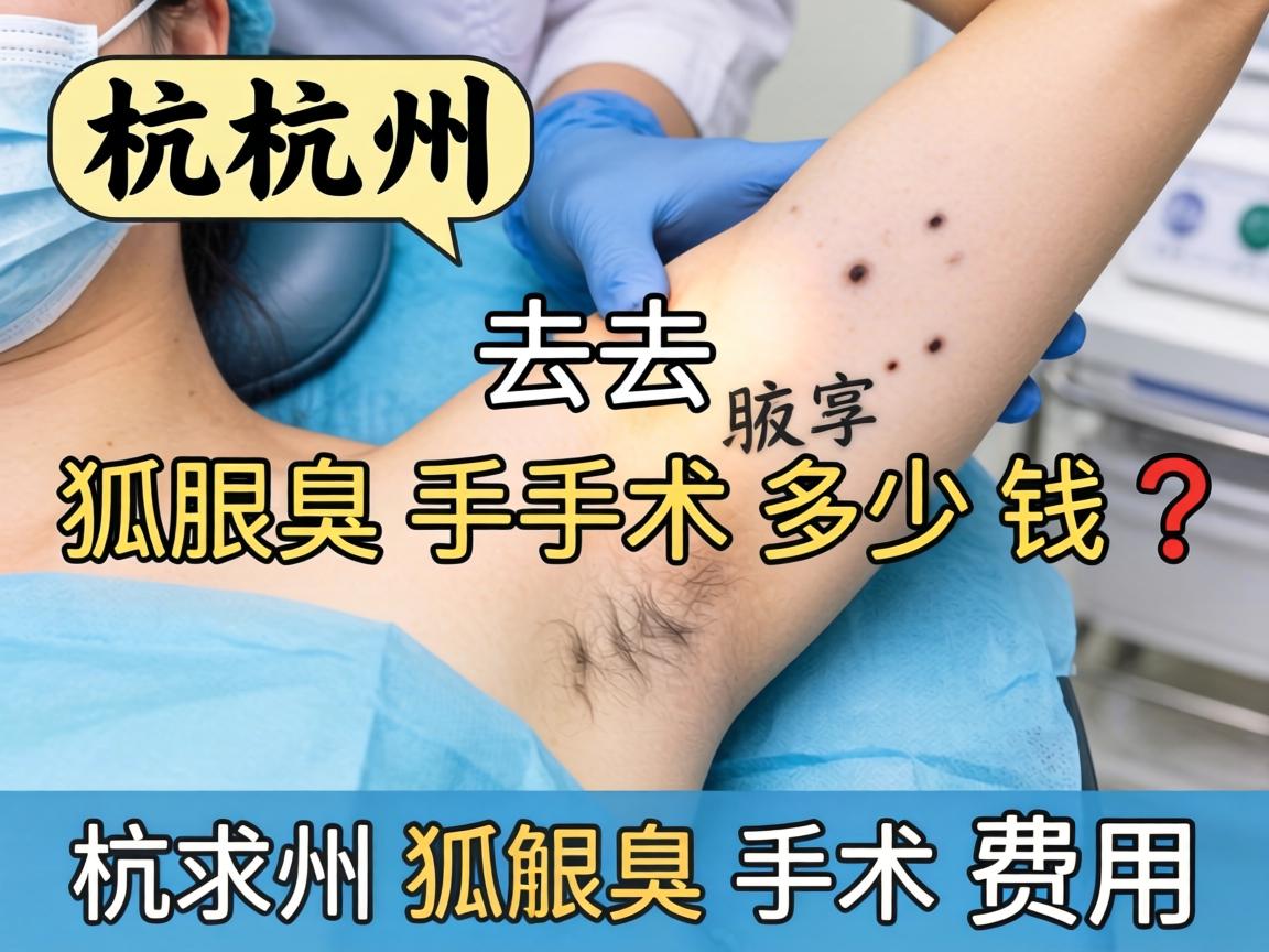 杭州去狐臭手术多少钱？详解杭州狐臭手术费用