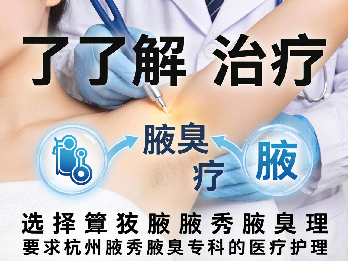 了解腋臭治疗，选择杭州腋秀腋臭专科的医疗护理