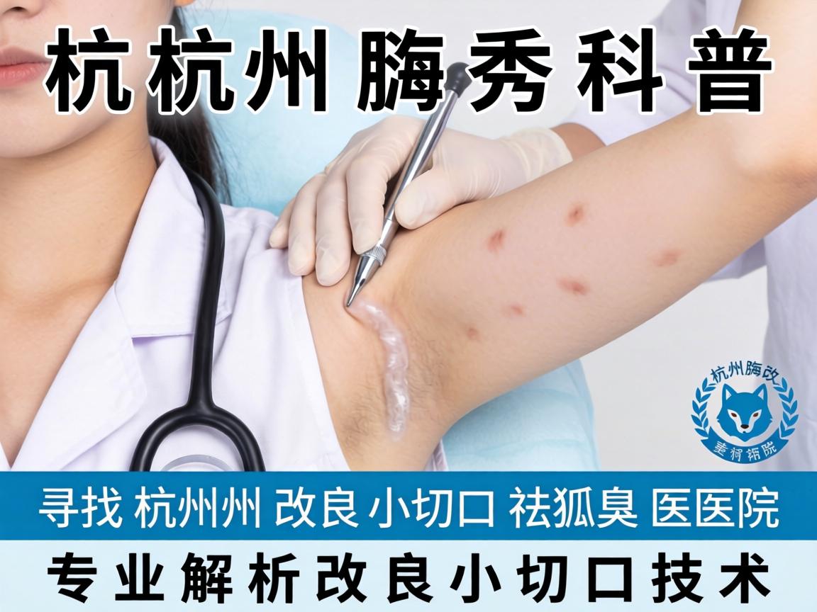 杭州腋秀科普，寻找杭州改良小切口祛狐臭医院，专业解析改良小切口技术