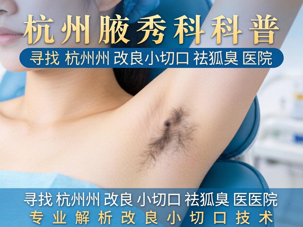 杭州腋秀科普，寻找杭州改良小切口祛狐臭医院，专业解析改良小切口技术