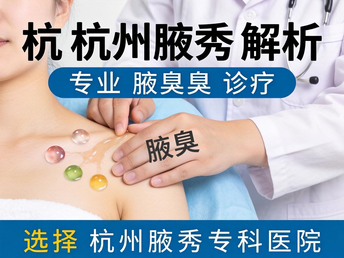 杭州腋秀解析，专业腋臭诊疗，选择杭州腋秀专科医院