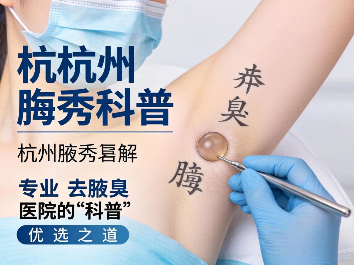 杭州腋秀科普,详解杭州专业去腋臭医院的优选之道 杭州腋秀科普,详解杭州专业去腋臭医院的优选之道