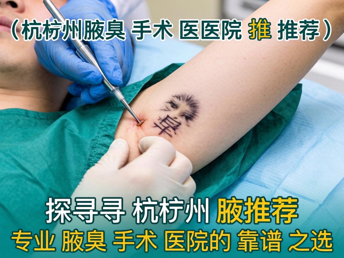 杭州腋臭手术医院推荐，探寻杭州专业腋臭手术医院的靠谱之选