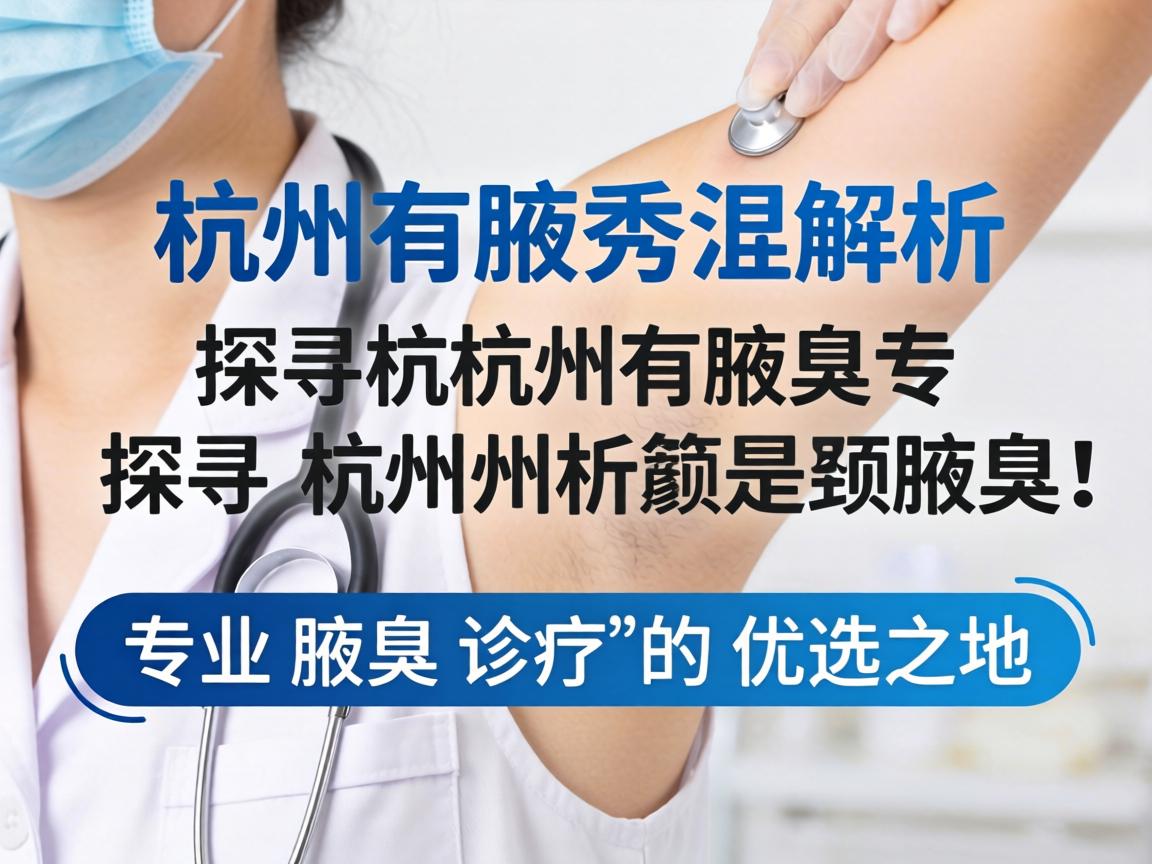 杭州腋秀解析，探寻杭州专业腋臭诊疗的优选之地