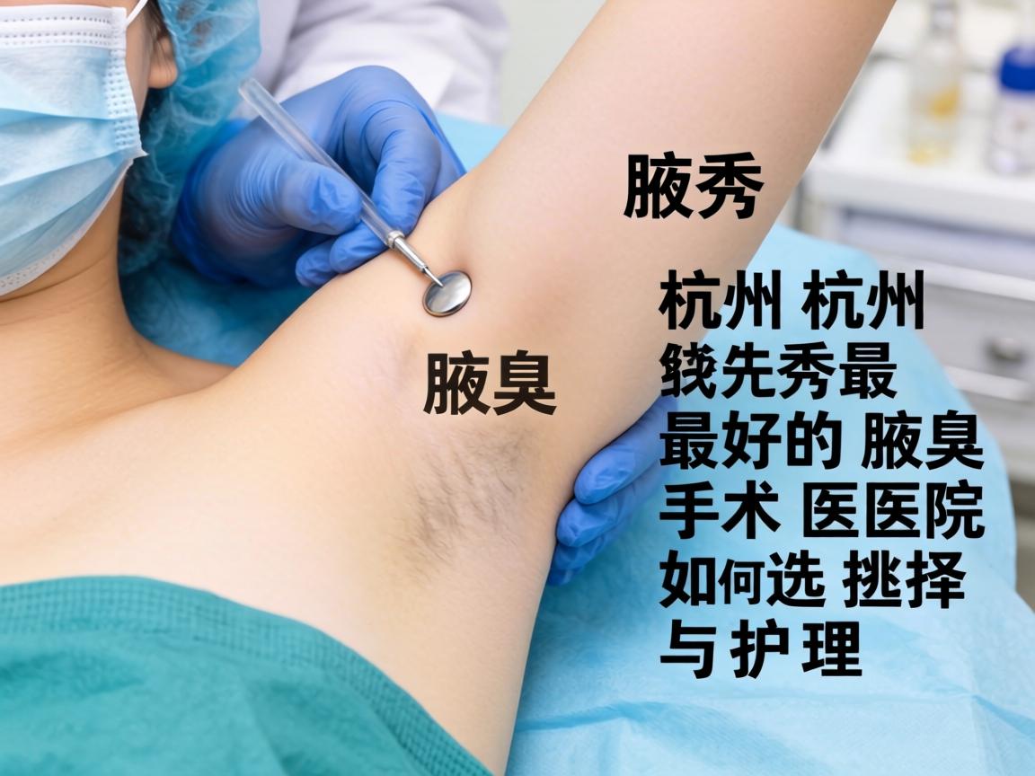 杭州腋秀解析，杭州最好的腋臭手术医院如何选择与护理
