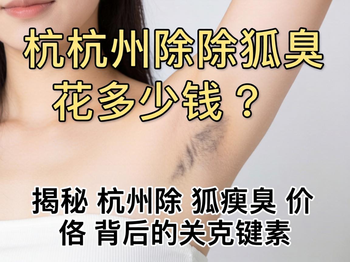 杭州除狐臭花多少钱？揭秘杭州除狐臭价格背后的关键因素