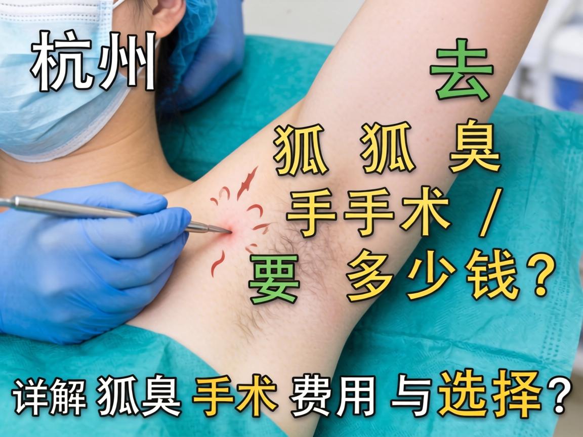 杭州去狐臭手术要多少钱?详解狐臭手术费用与选择 杭州去狐臭手术要多少钱?详解狐臭手术费用与选择