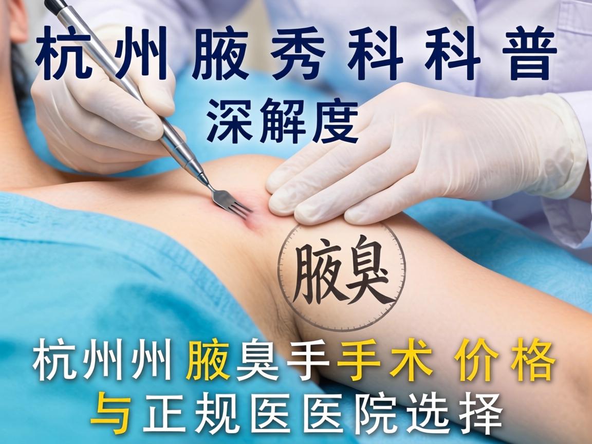 杭州腋秀科普,深度解析杭州腋臭手术价格与正规医院选择 杭州腋秀科普,深度解析杭州腋臭手术价格与正规医院选择