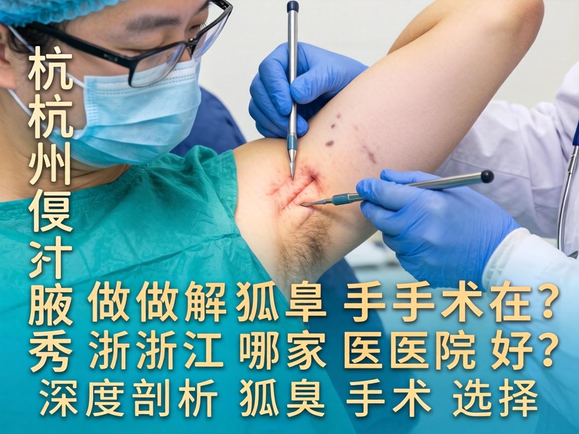 杭州腋秀解析，做狐臭手术在浙江哪家医院好？深度剖析狐臭手术选择