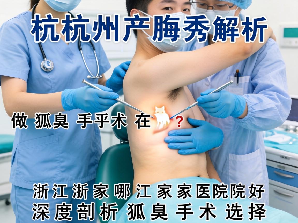 杭州腋秀解析，做狐臭手术在浙江哪家医院好？深度剖析狐臭手术选择