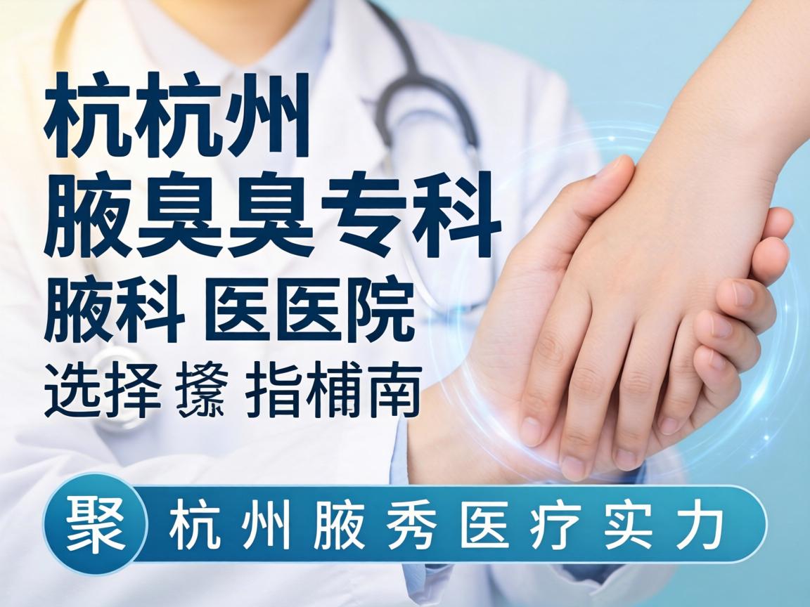 杭州腋臭专科医院选择指南，聚焦杭州腋秀医疗实力